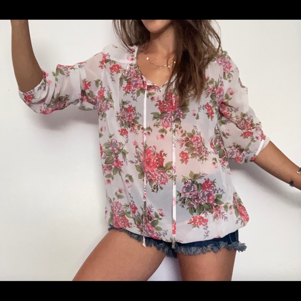 Sheer Venus Floral Top